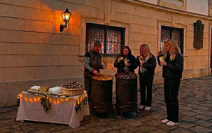 Stand für Maroni-Catering