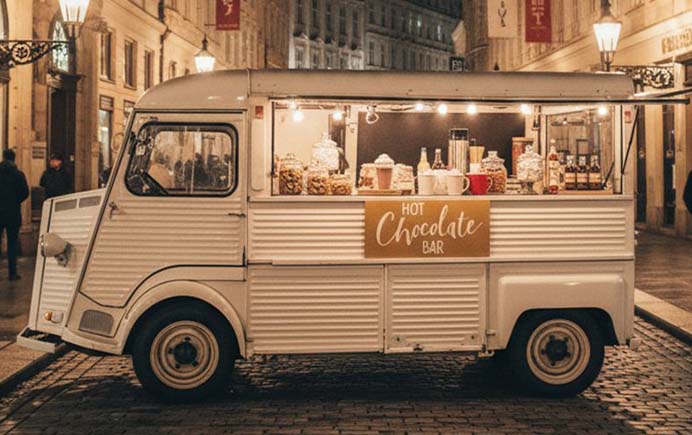 Hot Chocolate Truck "HY weiß"