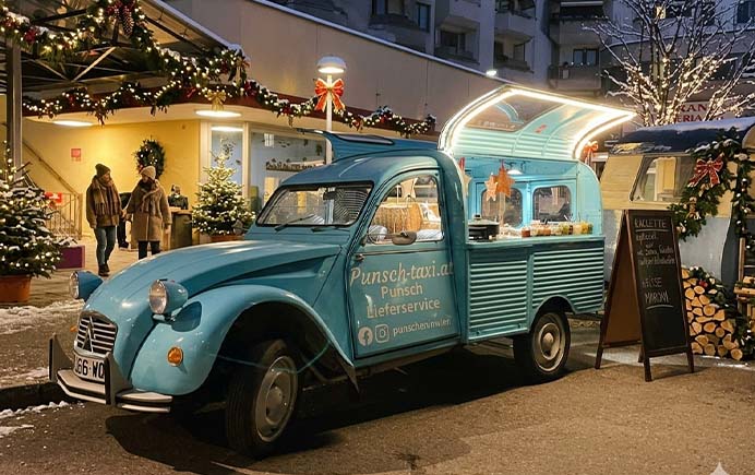 Foodtruck "2CV Ente" für Raclette-Catering